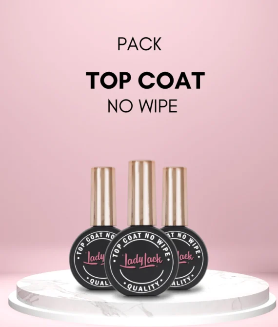 Pack Top Coat (No Wipe) 3 unidades